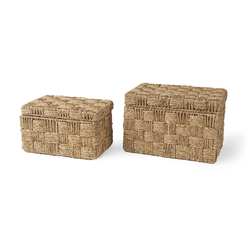 Dovecove Boxes Seagrass General Basket Set Wayfair